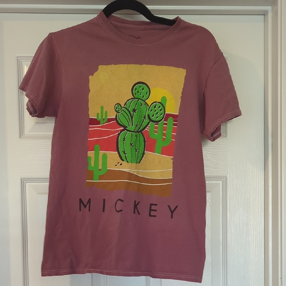 Disney Disneyland Mickey Mouse Cactus Graphic T-Shirt